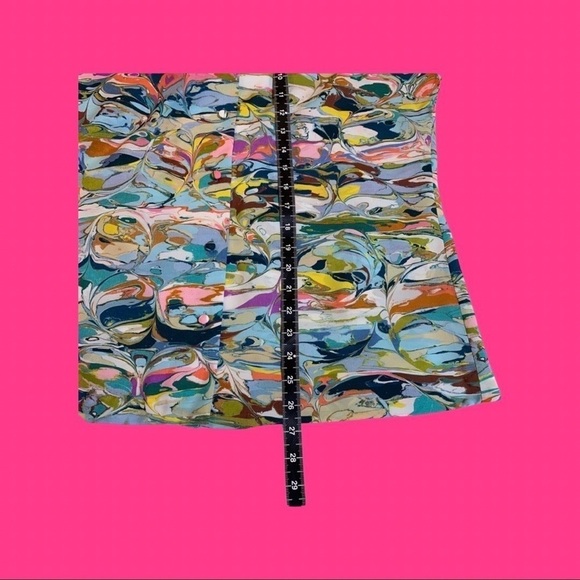 Vintage Lanvin silk shirt Jackson pollack button up - Picture 10 of 14